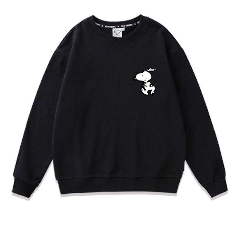 画像2: Unisex One point Snoopy & Woodstock & Charlie & Lucy & Marcy Sweat Pullover  男女兼用  ワンポイントスヌーピー＆ウッドストック＆チャーリー＆ルーシー＆マーシースウェット トレーナー (2)