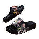 画像1: Unisex Double Tom and Jerry Soft Sole Sandal Slippers, Kids' flip flops  Beach sandals  ユニセックス男女兼用 ダブル 立体 トムとジェリー フリップフロップ  シャワー ビーチ サンダルキッズ用サイズもあり (1)
