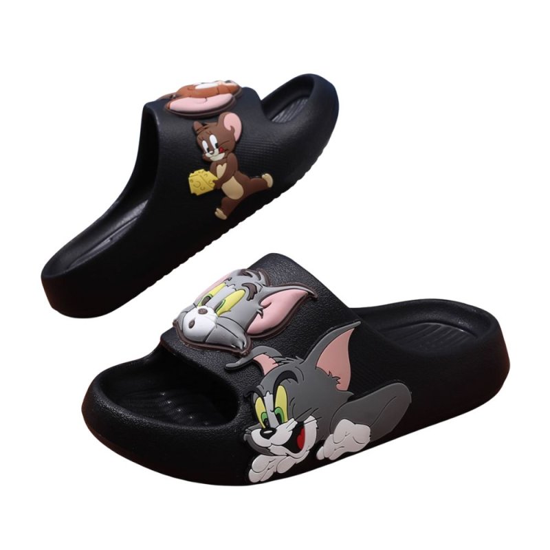 画像1: Unisex Double Tom and Jerry Soft Sole Sandal Slippers, Kids' flip flops  Beach sandals  ユニセックス男女兼用 ダブル 立体 トムとジェリー フリップフロップ  シャワー ビーチ サンダルキッズ用サイズもあり (1)