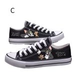 画像4: UnisexTom and Jerry Canvas Low-Cut Lace-Up Sneakers 　男女兼用 ユニセックストムとジェリーレースアップローカット キャンバス スニーカー (4)