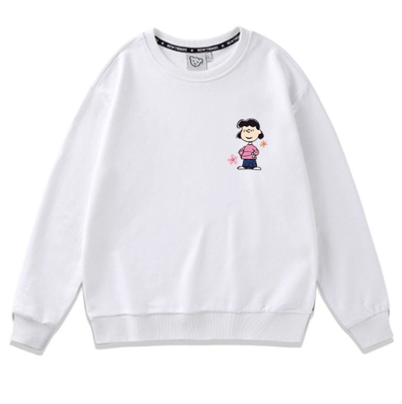 画像9: Unisex One point Snoopy & Woodstock & Charlie & Lucy & Marcy Sweat Pullover  男女兼用  ワンポイントスヌーピー＆ウッドストック＆チャーリー＆ルーシー＆マーシースウェット トレーナー (9)