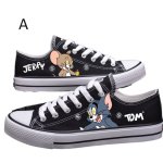 画像2: UnisexTom and Jerry Canvas Low-Cut Lace-Up Sneakers 　男女兼用 ユニセックストムとジェリーレースアップローカット キャンバス スニーカー (2)