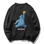 画像1: Unisex Cookie Monster × Jordan Just do eat Logo Sweat Pullover  男女兼用 クッキーモンスター× ジョーダン ロゴ スウェット トレーナー (1)