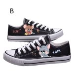 画像3: UnisexTom and Jerry Canvas Low-Cut Lace-Up Sneakers 　男女兼用 ユニセックストムとジェリーレースアップローカット キャンバス スニーカー (3)