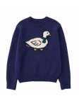 画像8: Duck crew neck sweater knit ダッグ編み込みクールネックセータープルオーバー (8)