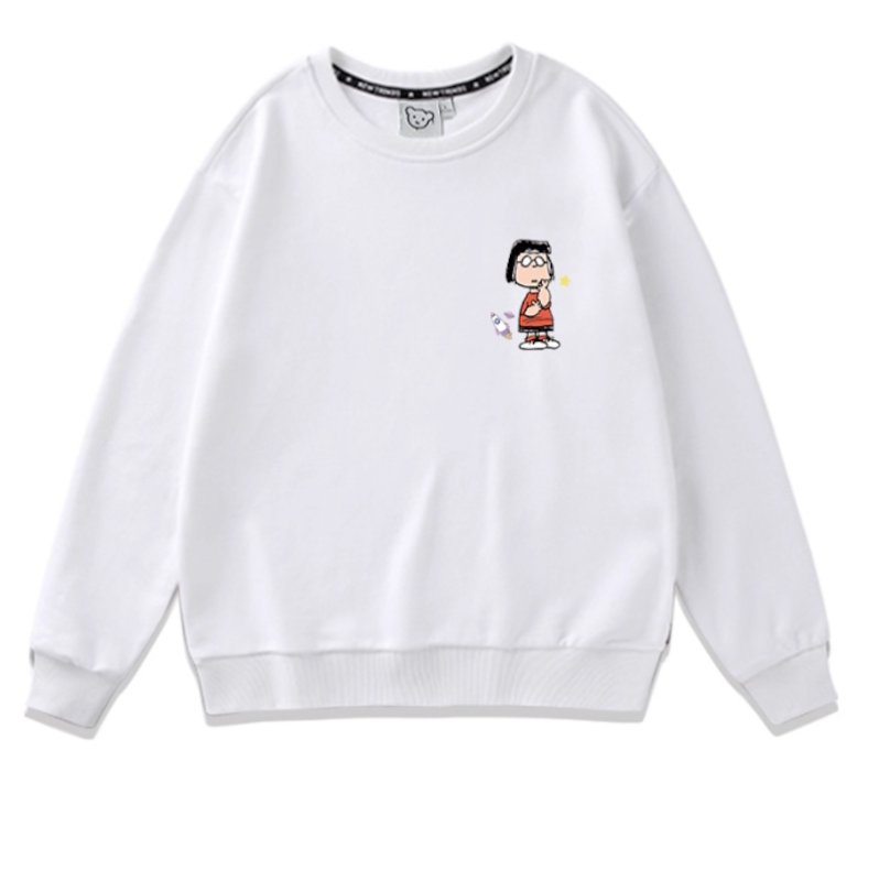 画像7: Unisex One point Snoopy & Woodstock & Charlie & Lucy & Marcy Sweat Pullover  男女兼用  ワンポイントスヌーピー＆ウッドストック＆チャーリー＆ルーシー＆マーシースウェット トレーナー (7)