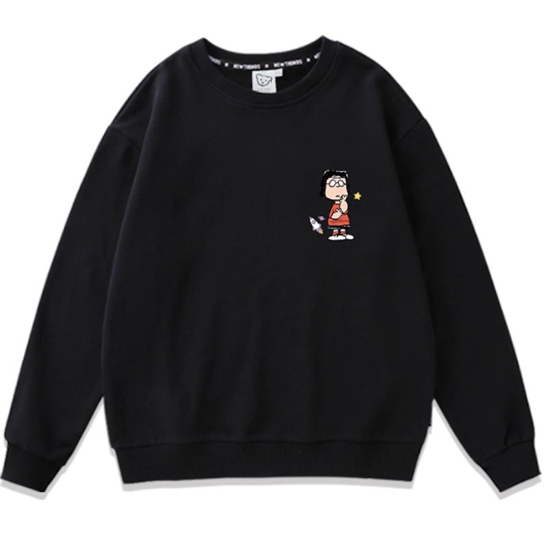 画像8: Unisex One point Snoopy & Woodstock & Charlie & Lucy & Marcy Sweat Pullover  男女兼用  ワンポイントスヌーピー＆ウッドストック＆チャーリー＆ルーシー＆マーシースウェット トレーナー (8)