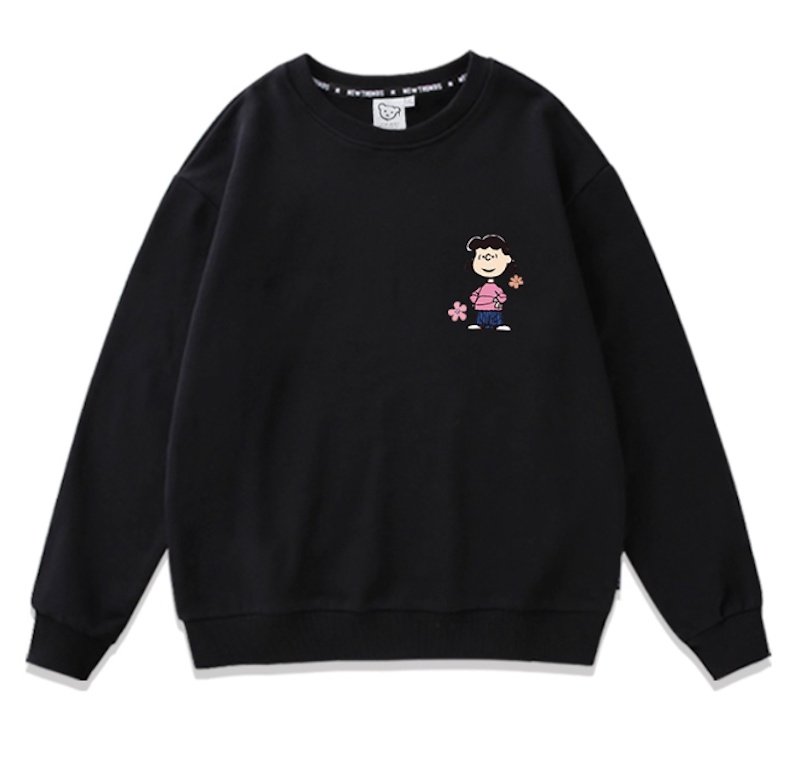 画像10: Unisex One point Snoopy & Woodstock & Charlie & Lucy & Marcy Sweat Pullover  男女兼用  ワンポイントスヌーピー＆ウッドストック＆チャーリー＆ルーシー＆マーシースウェット トレーナー (10)