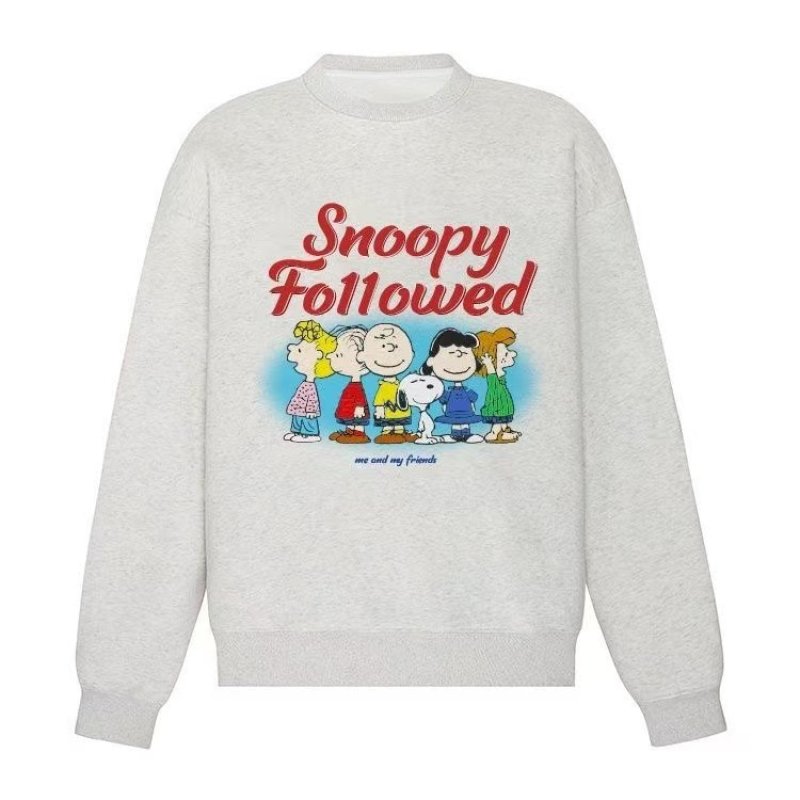 画像1: Unisex Snoopy & Friends Sweat Pullover  男女兼用  スヌーピー＆フレンズプリントスウェット トレーナー (1)