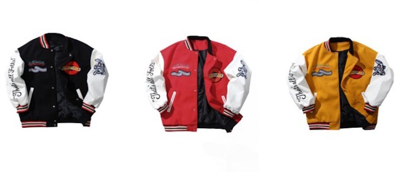 画像7: Unisex Looney Tunes Bugs Bunny Embroidery Leather Sleeve Stadium Baseball Jacket Blouson ユニセックス 男女兼用 ルーニーチューンバッグスバニー刺繍レザースリーブスタジャン スタジアムジャンパー ジャケット (7)