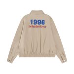 画像4: Unisex  American Retro Flag Stand Collar Blouson Jacket ユニセックス 男女兼用アメリカレトロフラッグブルゾンジャケットスタジャン  (4)