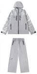 画像1:  Unisex Corteiz Alcatraz American Streetwear Zipper Nylon Set up Matching Set Jacket + Pant ユニセックス 男女兼用 反射レタージップアップフーディ ナイロン セットアップ 上下 (1)