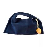 画像1: Suede-like gyoza-shaped tote shoulder bag　スウェード調餃子型トートショルダーアンダーアームバッグ (1)