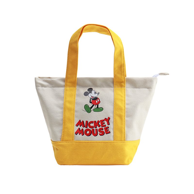 画像2: Mickey Mouse & Donald Duck & Lotso Canvas Tote Bag Shoulder Tote Picnic Lunch Box Bag　 ミッキーマウス＆ドナルドダッグ＆ロッツォ＆ キャンバストートバッグ  ショルダートート ピクニックランチボックスバッグ (2)