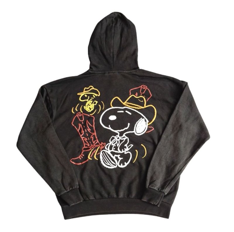 画像2: Unisex Snoopy Vintage Style Hoodie Sweatshirt Jacket　ユニセックス男女兼用ヴィンテージスタイルスヌーピーフーディスウェットシャツジャケットパーカー  (2)