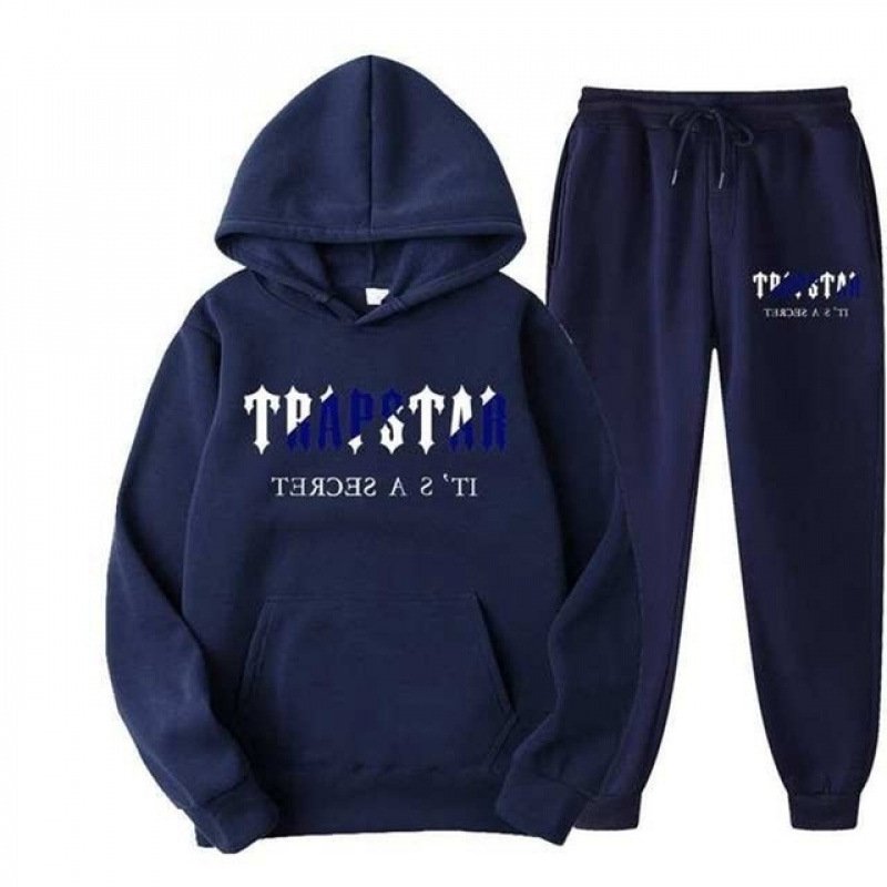 画像4:  Unisex TRAPSTAR Letter Hoodie & Pants Sweatsuit Set ユニセックス 男女兼用 TRAPSTARレターフーディ＆パンツスウェットセットアップ (4)
