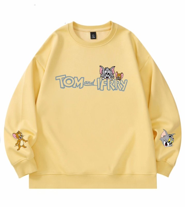 画像3: Unisex Tom and Jerry print sweatshirt Pullover  男女兼用  トムとジェリープリントスウェット トレーナープルオーバー (3)
