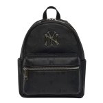 画像2: MLB NY logo monogram leather Backpack Bag ニューヨークヤンキース バックパック リュックサック  バッグ (2)