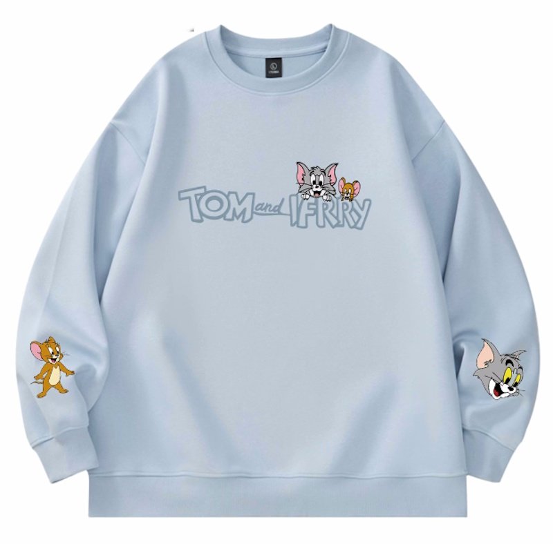画像10: Unisex Tom and Jerry print sweatshirt Pullover  男女兼用  トムとジェリープリントスウェット トレーナープルオーバー (10)