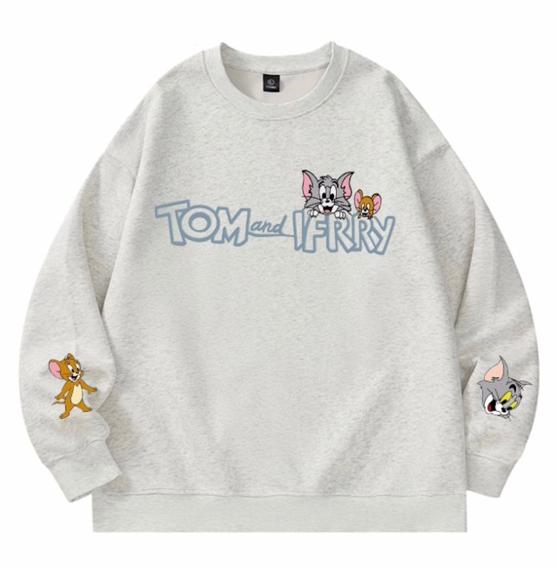 画像9: Unisex Tom and Jerry print sweatshirt Pullover  男女兼用  トムとジェリープリントスウェット トレーナープルオーバー (9)