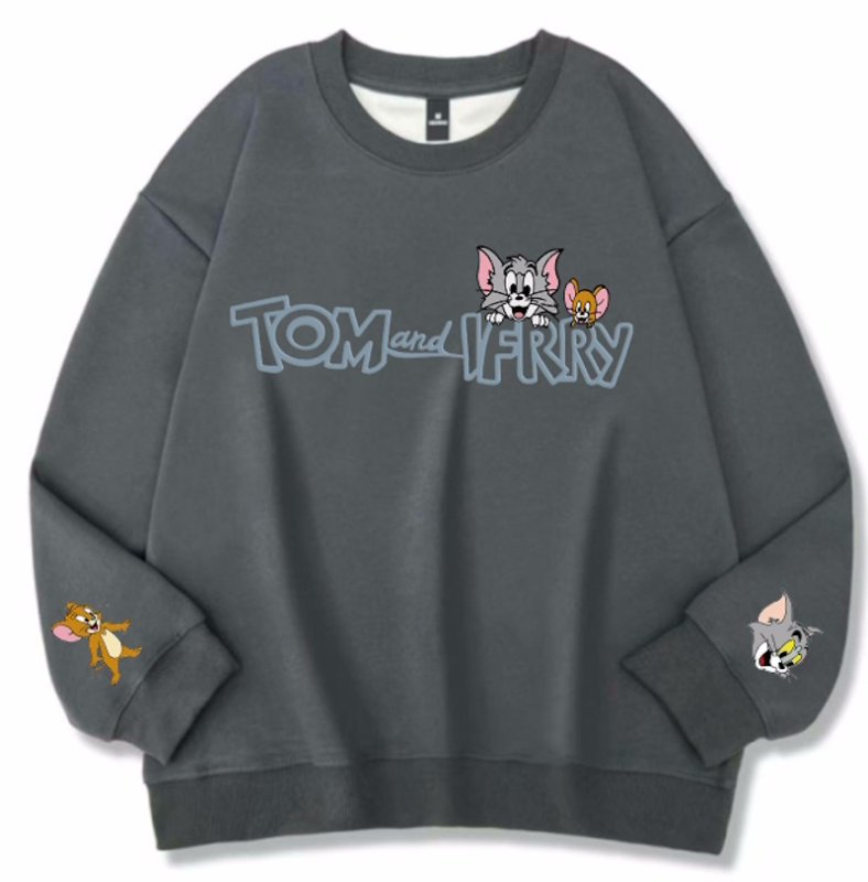 画像5: Unisex Tom and Jerry print sweatshirt Pullover  男女兼用  トムとジェリープリントスウェット トレーナープルオーバー (5)