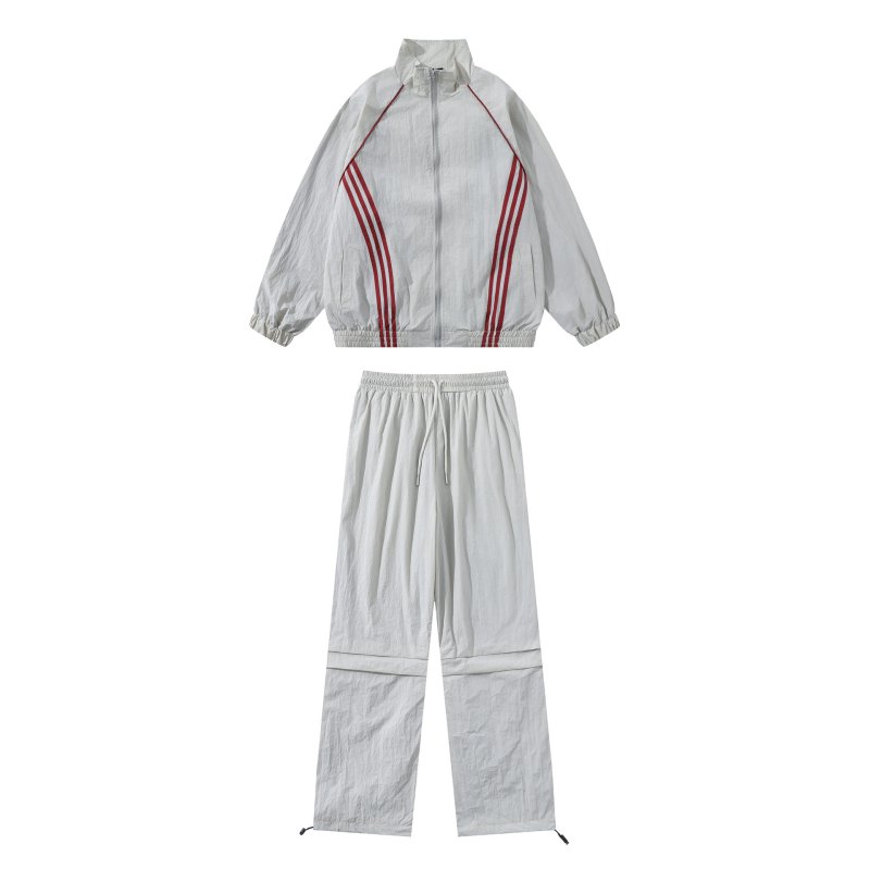 画像1: Unisex Men& Women three-line Setup jacket and Pants Set  3ラインセットアップユニセックス男女兼用 ジャケット＆パンツセット (1)