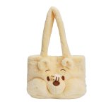 画像1: Winnie the Pooh fluffy fur tote shoulder bag　くまのプーさんモコモコファー トートショルダーバッグ (1)