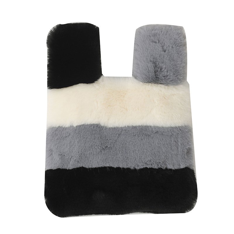 画像3: Fluffy border fur tote bag　ボーダーカラーモコモコファー トートバッグ (3)