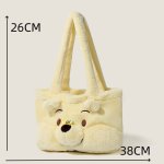 画像2: Winnie the Pooh fluffy fur tote shoulder bag　くまのプーさんモコモコファー トートショルダーバッグ (2)