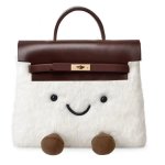 画像1: BK Smile Fur Tote Bag Doll M スマイル ファー モコモコ トート ぬいぐるみ バッグ (1)
