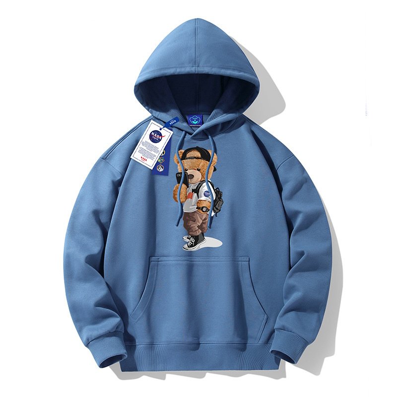 画像4: Unisex NASA x Walking Bear Hoodie Sweatshirt Jacket　ユニセックス男女兼用ナサ×ウォーキングベアフーディスウェットシャツジャケットパーカー  (4)