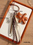 画像4: Leather Brown Bear & Metallic kaws Bag Strap Pendant Charm Fashion Accessory Bag Charm 　レザーブラウンベア＆メタリックカウズキーホルダーバックチャーム ファッションチャーム (4)