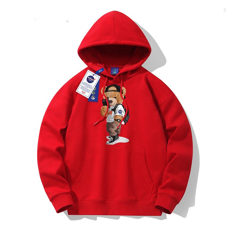 画像6: Unisex NASA x Walking Bear Hoodie Sweatshirt Jacket　ユニセックス男女兼用ナサ×ウォーキングベアフーディスウェットシャツジャケットパーカー  (6)