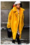 画像16: Women's fake Rex rabbit fur long coat  jacket エコファー フェイクファー ガウン ロブ コート テディベア ぬいぐるみ モコモコ ロング コート　 (16)