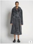 画像8: Women's fake Rex rabbit fur long coat  jacket エコファー フェイクファー ガウン ロブ コート テディベア ぬいぐるみ モコモコ ロング コート　 (8)