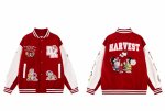 画像1: Snoopy & Friends Embroidered Stadium  jacket Coat 　スヌーピー＆フレンズスタジアムジャンバー＆スタジャンコートジャケット (1)