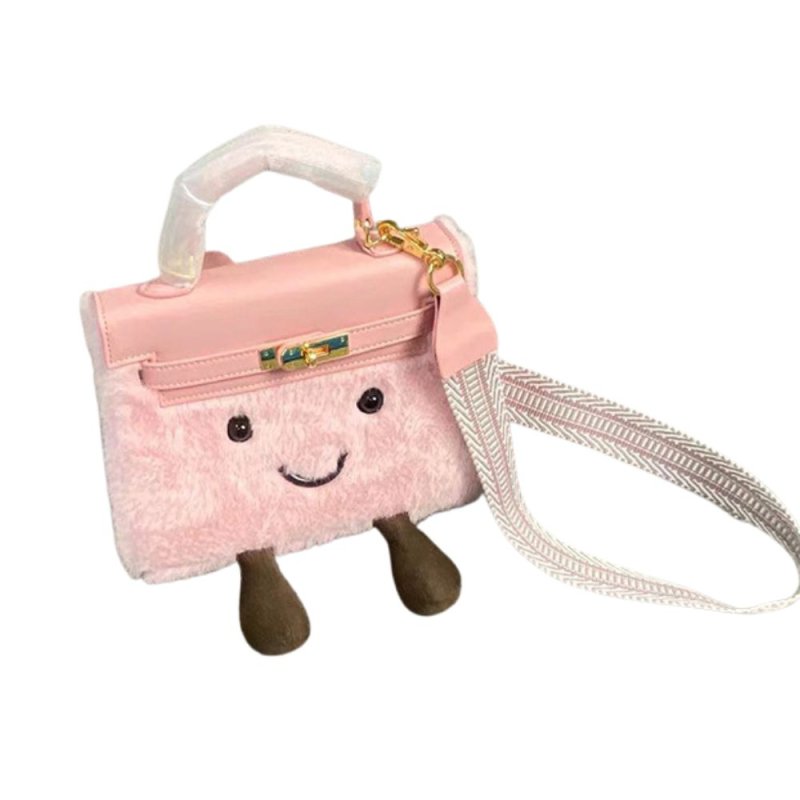 画像5: BK Smile Fur Tote Bag Doll M スマイル ファー モコモコ トート ぬいぐるみ バッグ (5)