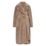 画像1: Women's fake Rex rabbit fur long coat  jacket エコファー フェイクファー ガウン ロブ コート テディベア ぬいぐるみ モコモコ ロング コート　 (1)