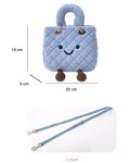 画像8: Smile Fur Plush Quilted Square Small Tote Shoulder Bag　スマイルファーぬいぐるみキルティングスクエアスモールトートショルダーバック (8)