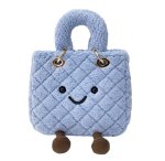 画像1: Smile Fur Plush Quilted Square Small Tote Shoulder Bag　スマイルファーぬいぐるみキルティングスクエアスモールトートショルダーバック (1)