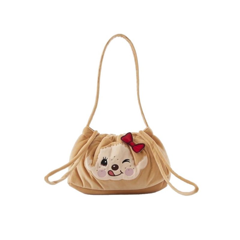 画像4: GentleWoman x Big Monchhichi Appliqué Velvet Tote Shoulder Bag　GentleWomanジェントルウーマン×ビッグモンチッチアップリケ ベロア トートショルダーバッグ (4)