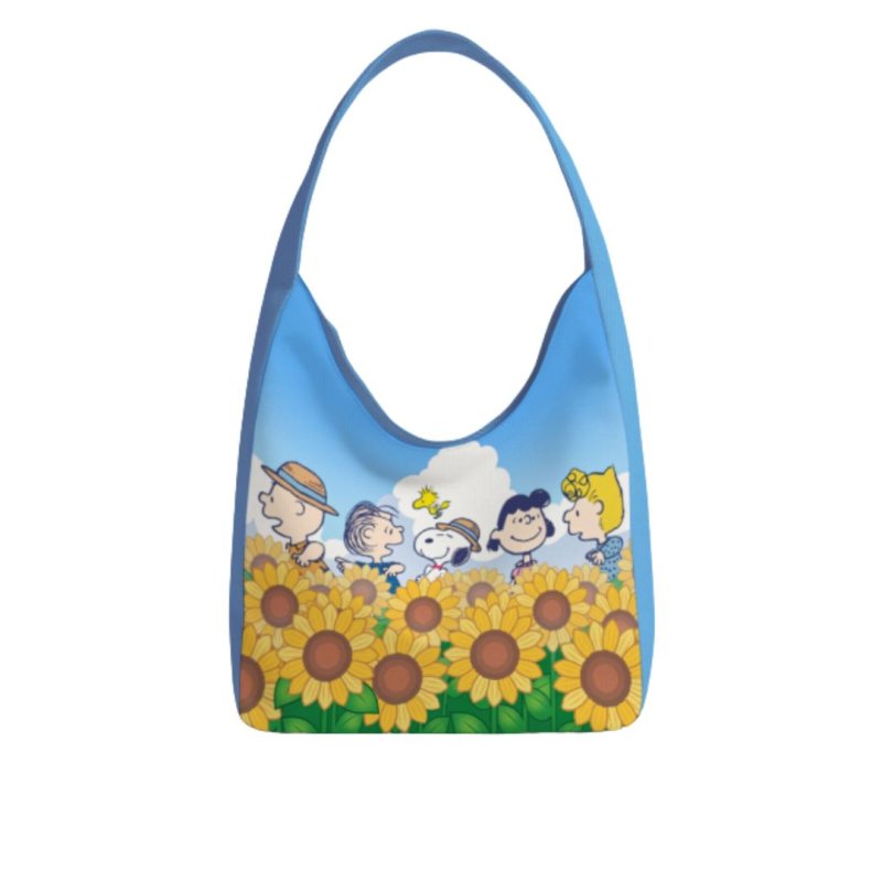 画像3: Snoopy canvas tote shoulder bag　スヌーピーキャンバスデニムトートショルダーバック (3)