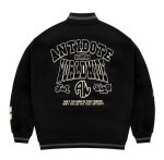 画像3: Unisex ANTIDOTE emblem  embroidered stadium jacket Blouson  ユニセックス 男女兼用ANTIDOTE刺繍エンブレムスタジャン スタジアムジャンパー ジャケット (3)