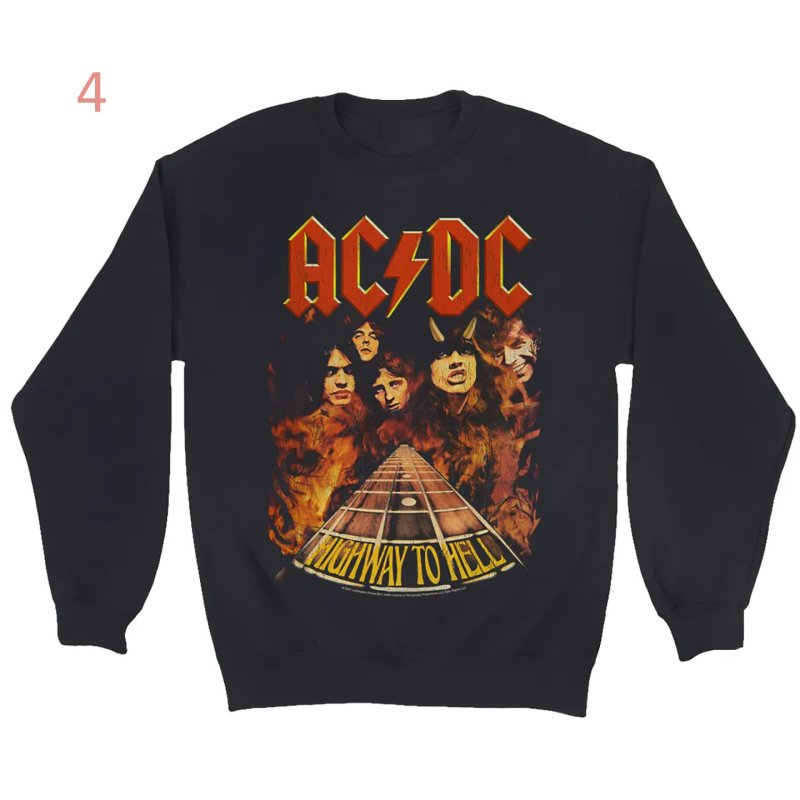 画像4: Unisex ACDC band rock sweatshirt 　ユニセックス男女兼用ACDCバンドスウェットシャツ トレーナー (4)