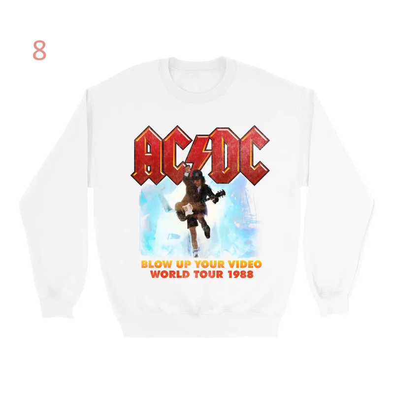 画像8: Unisex ACDC band rock sweatshirt 　ユニセックス男女兼用ACDCバンドスウェットシャツ トレーナー (8)