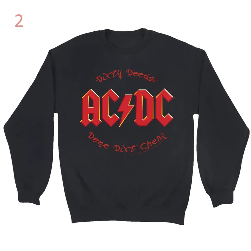 画像2: Unisex ACDC band rock sweatshirt 　ユニセックス男女兼用ACDCバンドスウェットシャツ トレーナー (2)