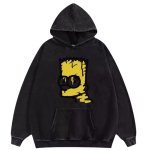 画像1: Unisex Bart Simpson Vintage Style Hoodie Sweatshirt Jacket　ユニセックス男女兼用バートシンプソンヴィンテージスタイフーディスウェットシャツジャケットパーカー  (1)