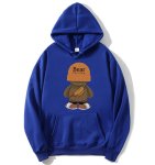 画像1: Unisex BEAR cap Hoodie Sweatshirt Jacket　ユニセックス男女兼用キャップベアフーディスウェットシャツジャケットパーカー  (1)