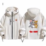 画像10: Unisex Tom and Jerry Hoodie Windbreaker Jacket ユニセックス 男女兼用トムとジェリーフーディウインドブレーカージャケット (10)