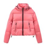 画像5: Metallic Silver shiny down short jacket coat  ユニセックス男女兼用 シャイニングシルバー ショートダウンジャケット (5)